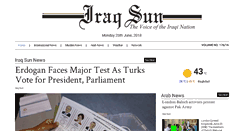Desktop Screenshot of iraqsun.com