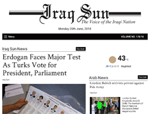 Tablet Screenshot of iraqsun.com
